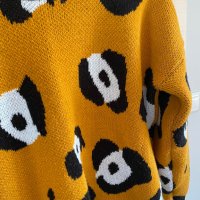Дамски пуловер с шарка, снимка 2 - Блузи с дълъг ръкав и пуловери - 41139433