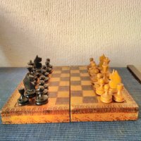 Шахове изцяло от дърво от 70-80те години., снимка 6 - Шах и табла - 40060162