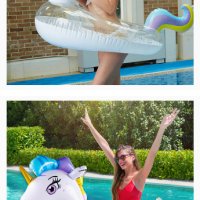 Еднорог за плуване, ACTOYS Air Mattress Unicorn Glitter, надуваем еднорог басейн

, снимка 3 - Басейни и аксесоари - 44216503