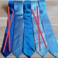 Сини копринени вратовръзки , снимка 2 - Други - 40059638