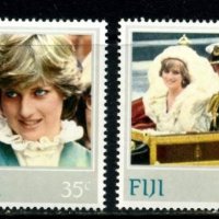 Чисти марки (4) Лейди (принцеса) Даяна 1982 от Фиджи , снимка 1 - Филателия - 41690128