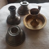 Четири старинни свещници, снимка 2 - Антикварни и старинни предмети - 42614242