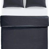 Спален комплект Amazon Basics от лек памук, 200 x 200 см / 50 x 80 см, черен, снимка 2 - Спално бельо - 39024139