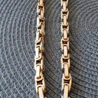 Позлатен синджир (ланец) тип Versace , снимка 4 - Колиета, медальони, синджири - 40998478