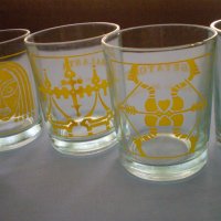 12стъклени чаши със знаци на зодии, снимка 8 - Други ценни предмети - 41435330