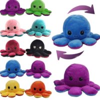 10 броя Плюшен октопод с две лица - МИКС ЦВЕТОВЕ, снимка 5 - Плюшени играчки - 41163875