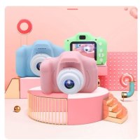 Детски електронен фотоапарат. Цвят: Син или Розов, снимка 2 - Рисуване и оцветяване - 44481834