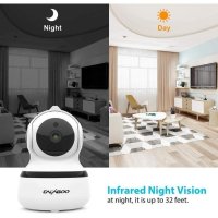 Камера за наблюдение Cacagoo S3344, Wi-Fi, Нощно виждане,1080P HD,360 градуса, Ротация, , снимка 1 - Камери - 41019105