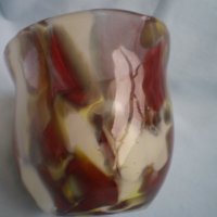 Декоративна дълбока стъклена купа Многоцветно стъкло  Мурано, снимка 7 - Други ценни предмети - 40148474