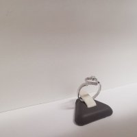 Златен пръстен сърце с диамант , снимка 3 - Пръстени - 39005995