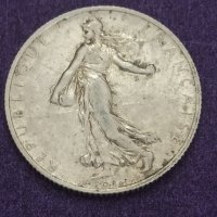 2 франка 1915, снимка 3 - Нумизматика и бонистика - 41482664