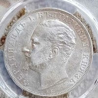 5 лева 1894 г PCGS, снимка 2 - Нумизматика и бонистика - 41743525