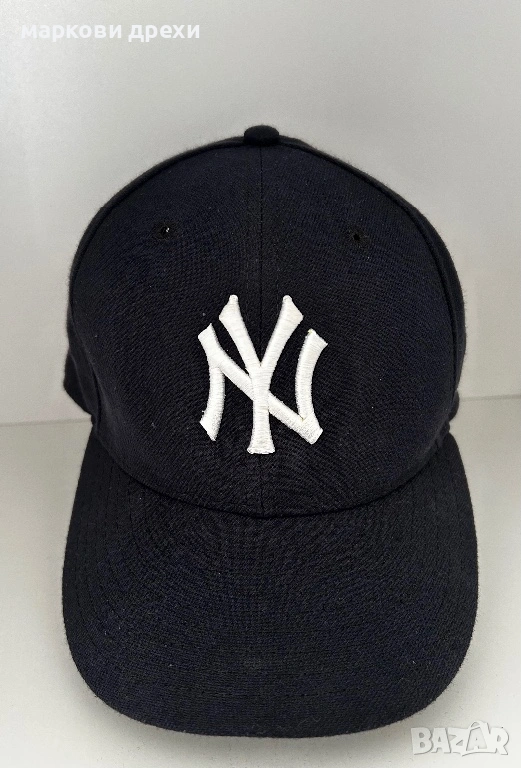 New York Yankees Baseball Hat Cap Fitted 7 1/4 Navy New Era On Field Mens, снимка 1