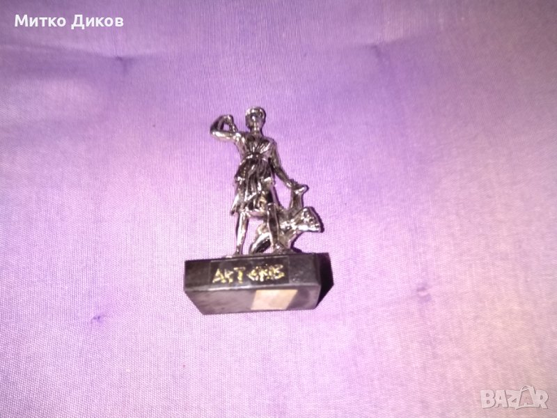 Артемис Диана Гръцко римска богиня метална фигура 200гр Н-100мм 50х25мм, снимка 1