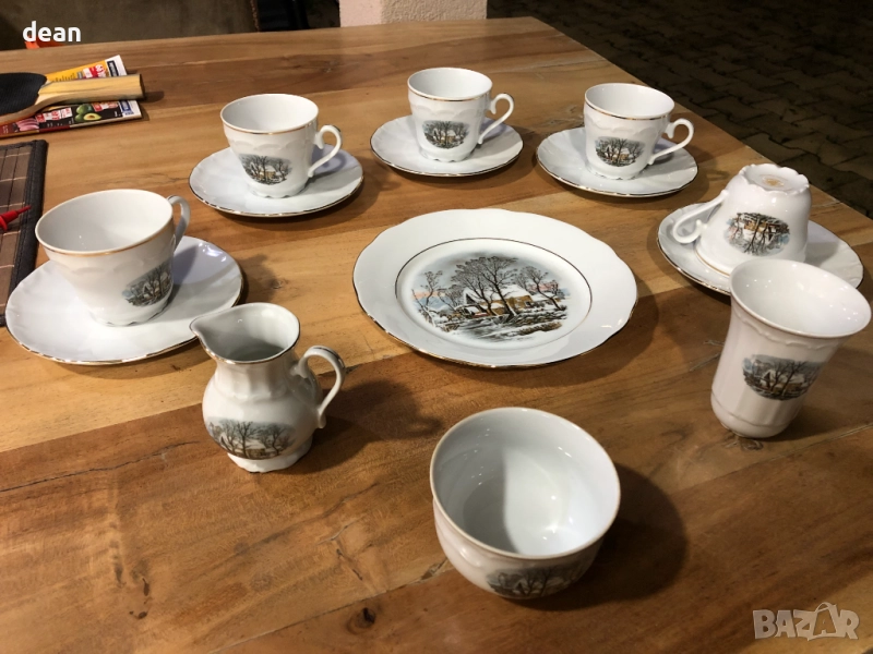 Баварски порцеланов сервиз за кафе-Vintage, снимка 1