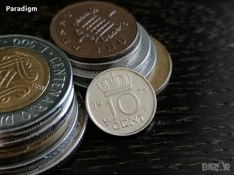 Монета - Холандия - 10 цента | 1975г., снимка 1