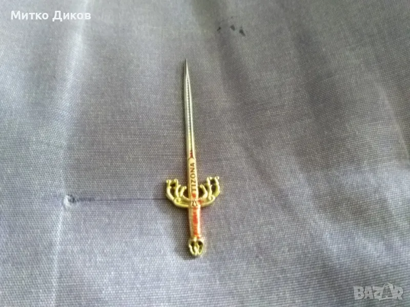 Tizona мини меч 9см за писма ножче като нов, снимка 1