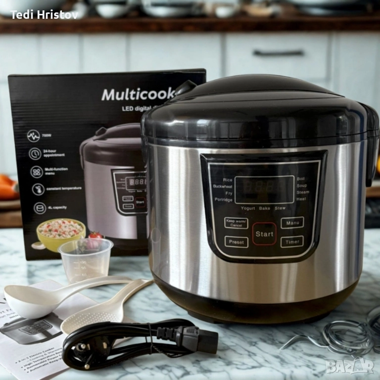 Smart Мултикукър 4L, 700W – 12 програми, таймер, 474, снимка 1