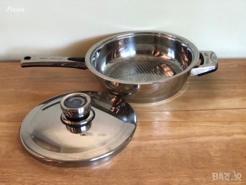 английски Тиган от неръждаема стомана със слоесто дъно и други, снимка 1