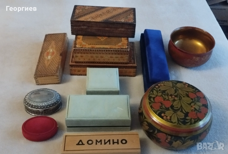 Кутии за бижута.Кутии от Соца.Кутии с плюш. , снимка 1