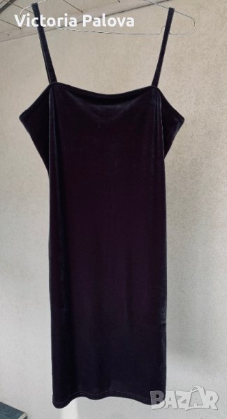 Красива рокля кадифе PAS DE QVOI PARIS, снимка 1