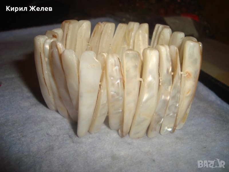 РАЗКОШНА ВИНТИДЖ ХЕНД МЕЙД СЕДЕФЕНА АРТ ГРИВНА КРАЛСКИ НАТУРАЛЕН СЕДЕФ 26209, снимка 1