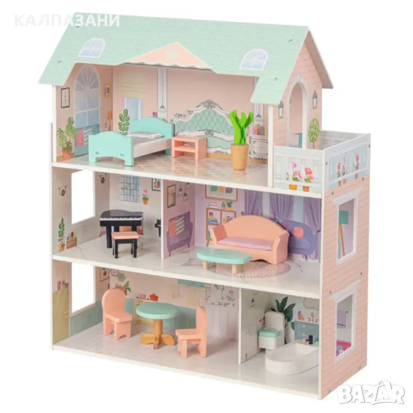Wooden Дървена Къща за Кукли 3 Нива Maya 61x27.5x69.5см. TL403009, снимка 1