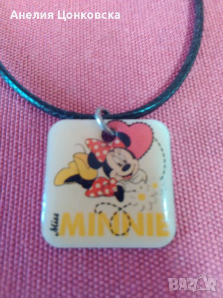 Емайлирана плочка,висулка МИНИ МАУС, снимка 1
