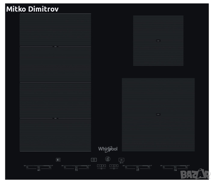 Индукционен стъклокерамичен плот Whirlpool - SMC 604 F/NE, снимка 1