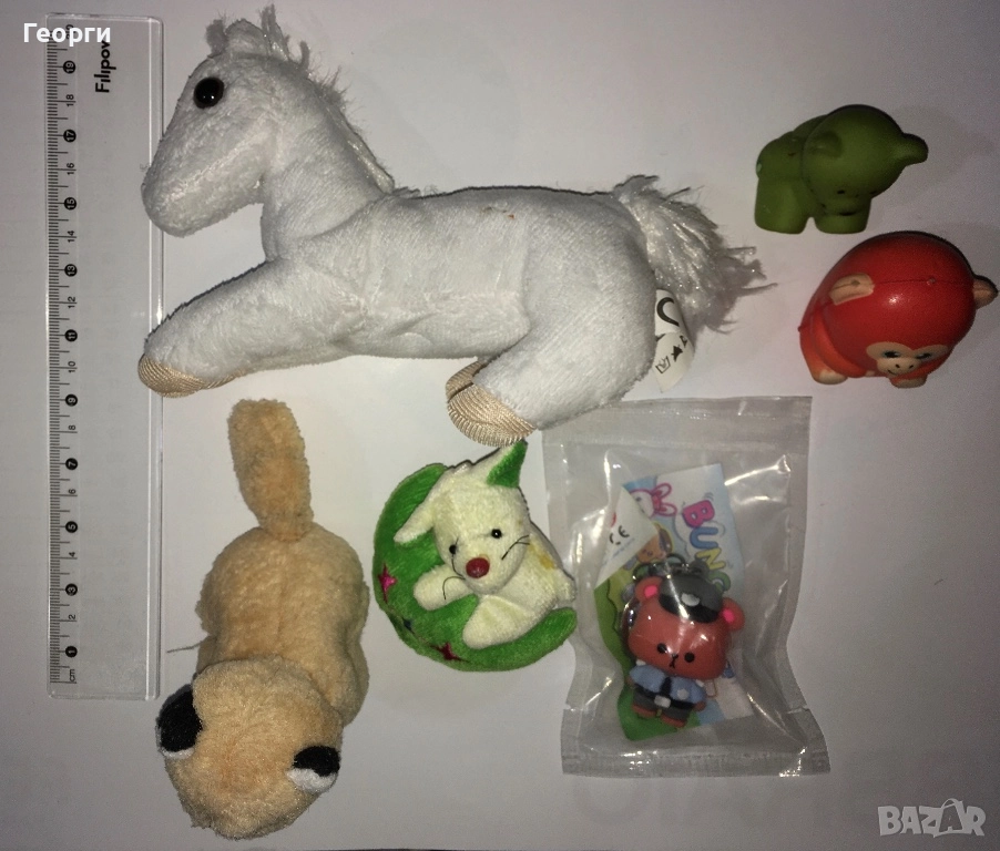 Лот плюшени и гумени животни за деца от Италия., снимка 1
