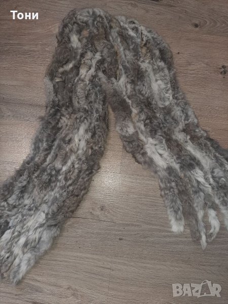 Шал естествен косъм заек, снимка 1