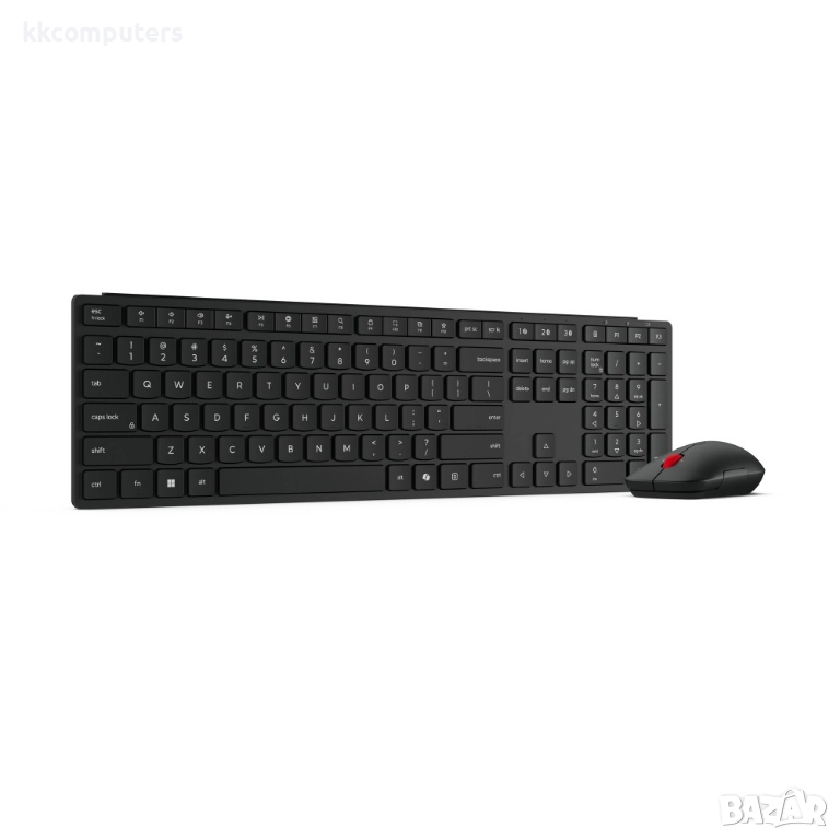 Lenovo Wireless Multi-Mode Pro Combo Keyboard and Mouse 6000 Безжичeн комплект, Черен, снимка 1