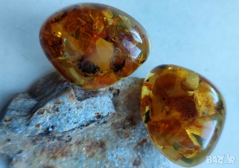 Ръкавели от Балтийски кехлибар, снимка 1