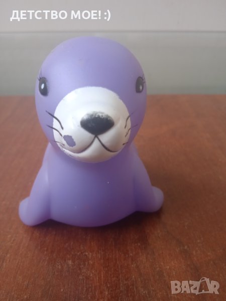 Гумена бебешка играчка за баня морж , снимка 1