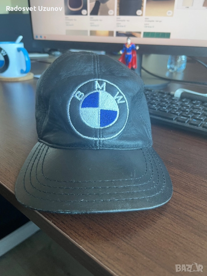 Кожена  шапка BMW, снимка 1
