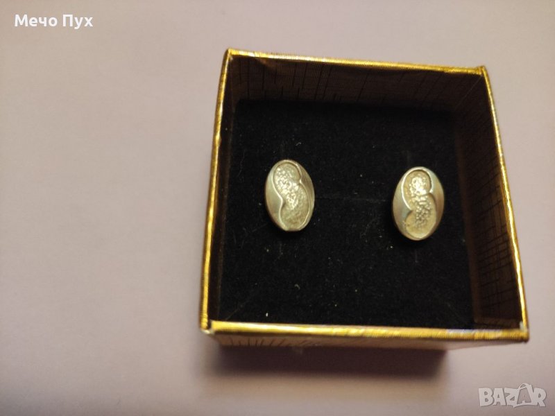 Стари сребърни обеци (47), снимка 1