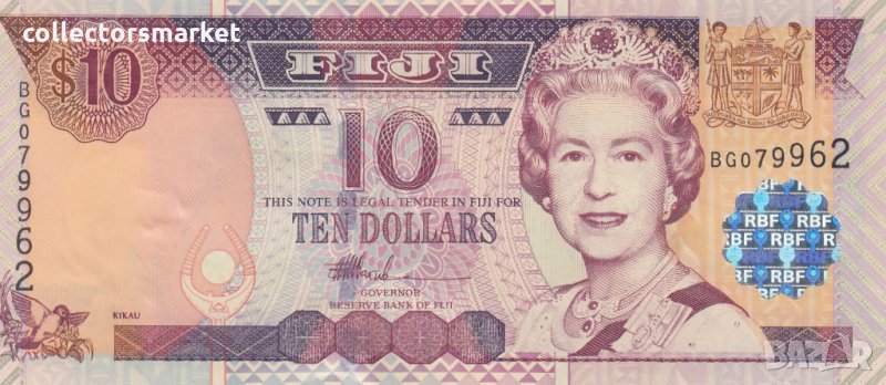 10 долара 2002, Фиджи, снимка 1