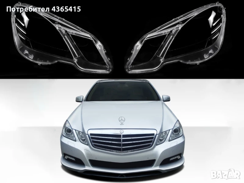 Стъкла за фарове на Mercedes E-Class W212 ( 2009-2013 ), снимка 1
