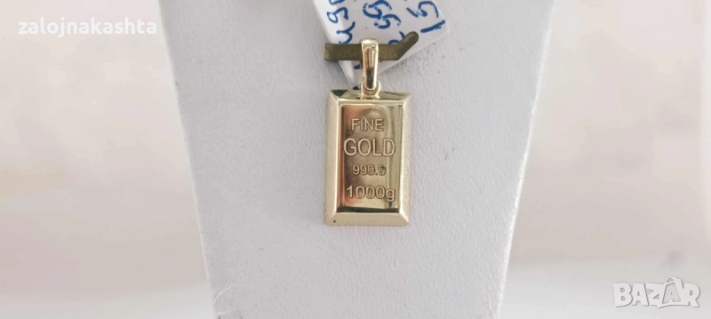 Нова Златна висулка кюлче-1,49гр, снимка 1