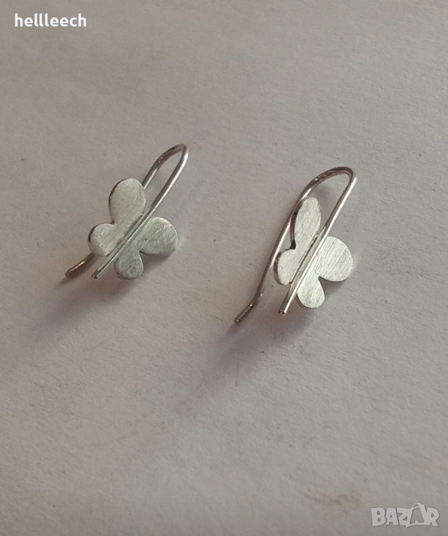 Сребърни обеци, снимка 1