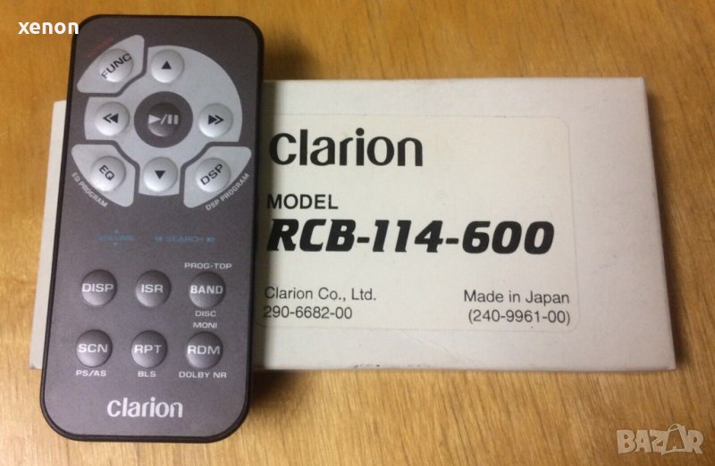 Дистанционно  Clarion RCB-114, снимка 1