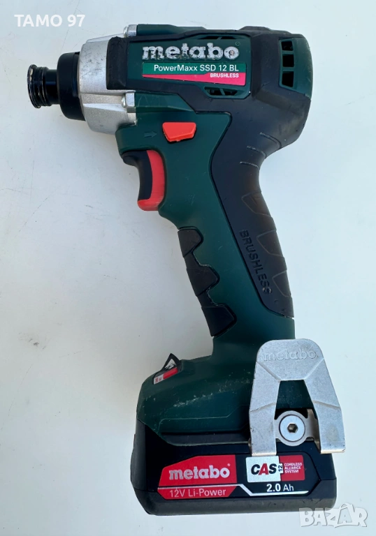 METABO PowerMaxx SSD 12 BL - Безчетков акумулаторен импакт 12V 2.0Ah, снимка 1