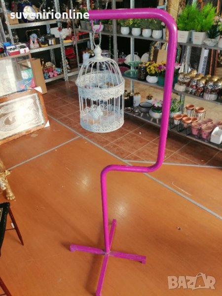 Клетка свещник на стойка, снимка 1