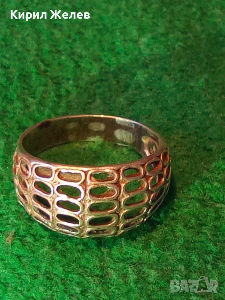 ШАРМАНТЕН АЖУРЕН СРЕБЪРЕН АРТ ПРЪСТЕН СРЕБРО 925 ПРОБА 34224, снимка 1