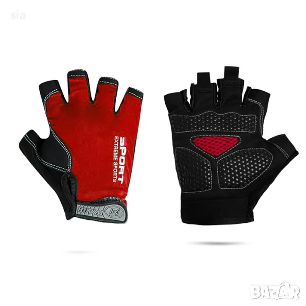 Ръкавици за Велосипед, червени, снимка 1