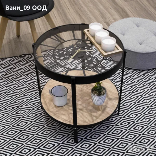 Холна масичка с часовник , снимка 1