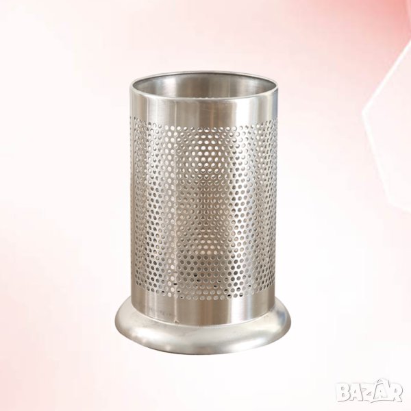 Метален органайзер за прибори,12.5 x 12.5 x 17cm, снимка 1