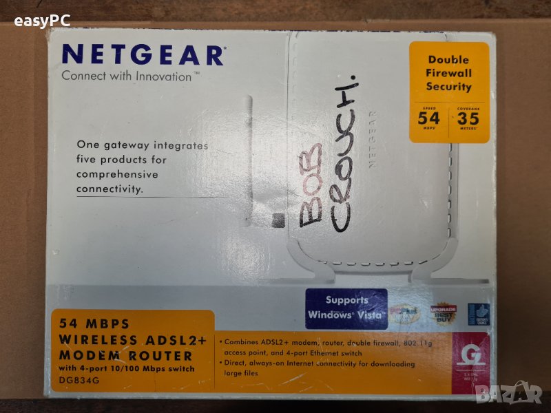 Продавам NETGEAR ADSL2+ Modem Router DG834G, снимка 1