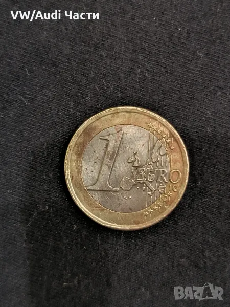 Монета 1 евро Франция 2001г., снимка 1