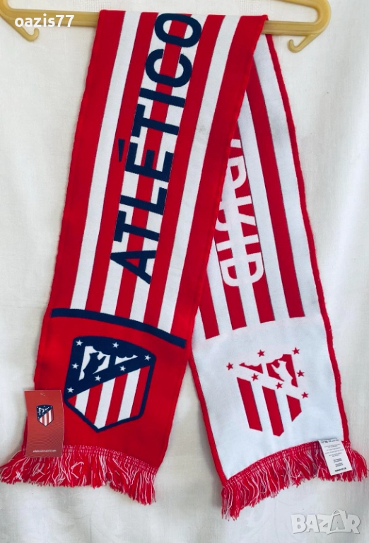 Шал на Атлетико Мадрид. Купен от стадиона в Мадрид. Нов, с етикет. 50лв, снимка 1